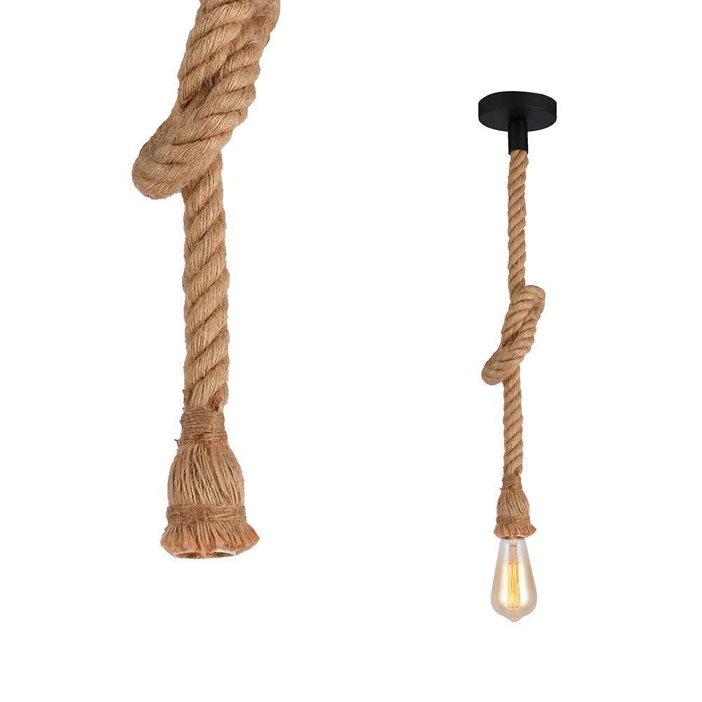 Lustre Pendente Taschibra Corda Rope E27 Bivolt - 1