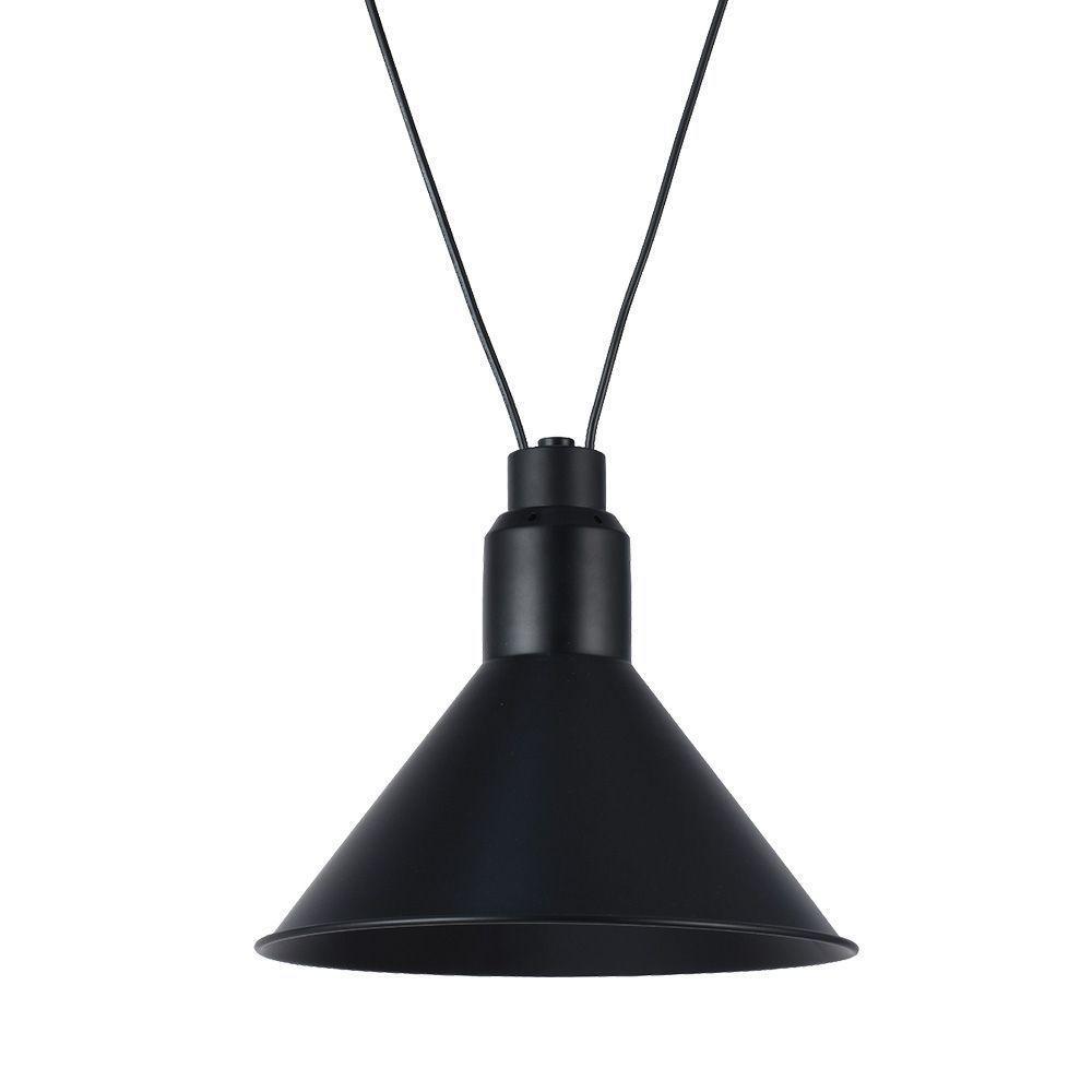 Lustre Pendente Taschibra Pêndulo Preto E27 Bivolt - 3