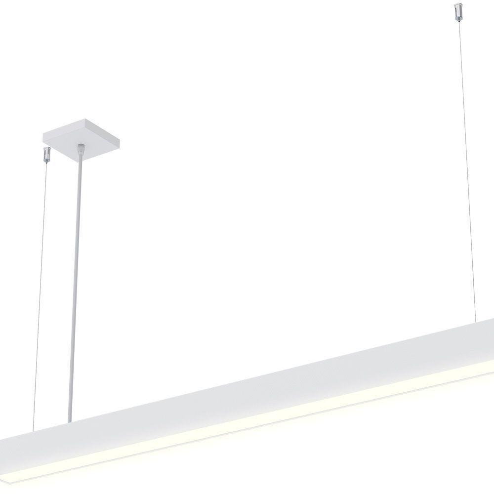 Lustre Pendente Taschibra Vetor Linear Led 20w Bivolt Branca 4000k Luz Neutra - 4