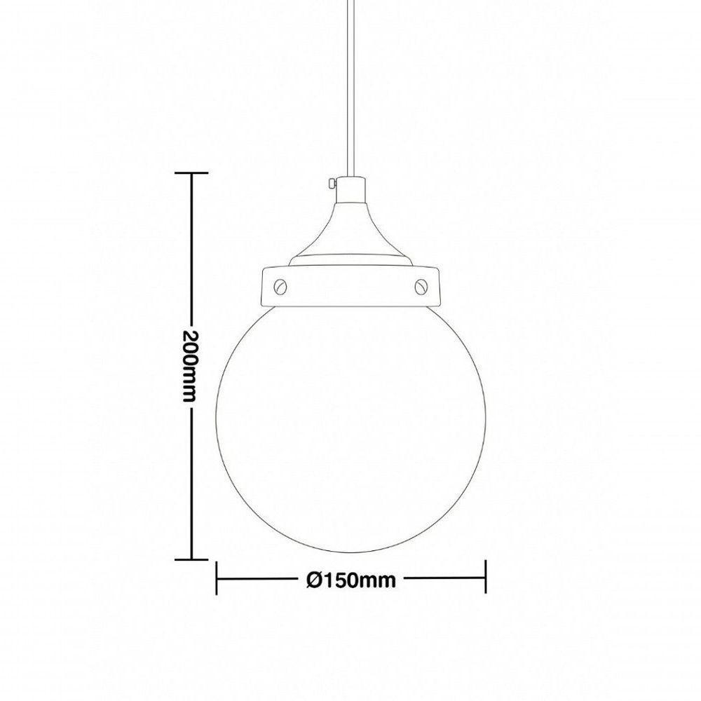 Lustre Pendente Globo Ara Led 5w Fumê Bivolt Taschibra - 2