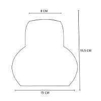 Vidro De Reposição Taschibra Pendente Lustre Verona Transparente Leitoso - 3