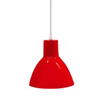 Lustre Pendente Taschibra Cúpula Td 622 E27 Bivolt Vermelho - 2