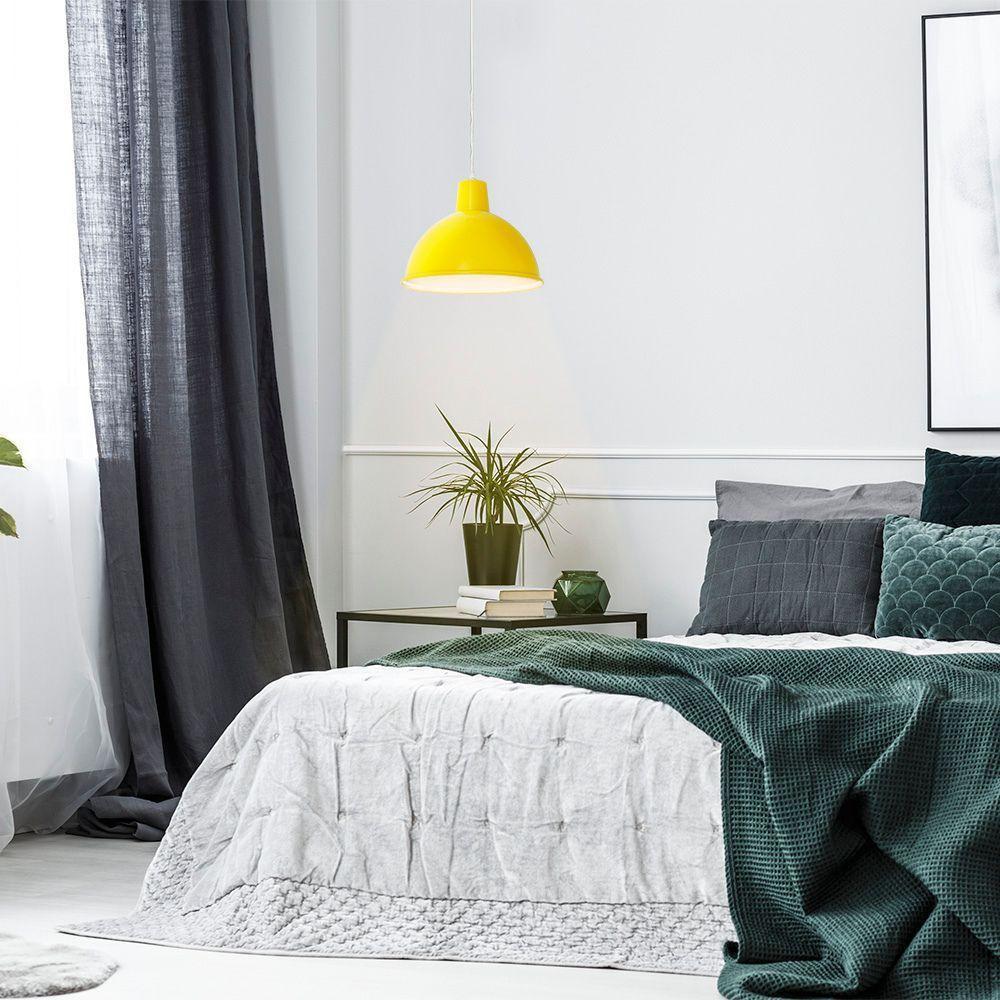 Lustre Pendente Taschibra Td 820 E27 Bivolt Amarelo - 2