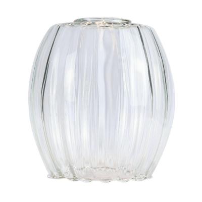 Vidro De Reposição Taschibra Pendente Lustre Badih P Canelado Transparente