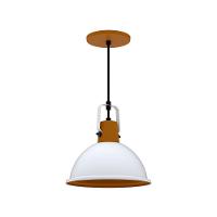 Lustre Pendente Taschibra Factory Cúpula P E27 Bivolt Branco Fosco - 1