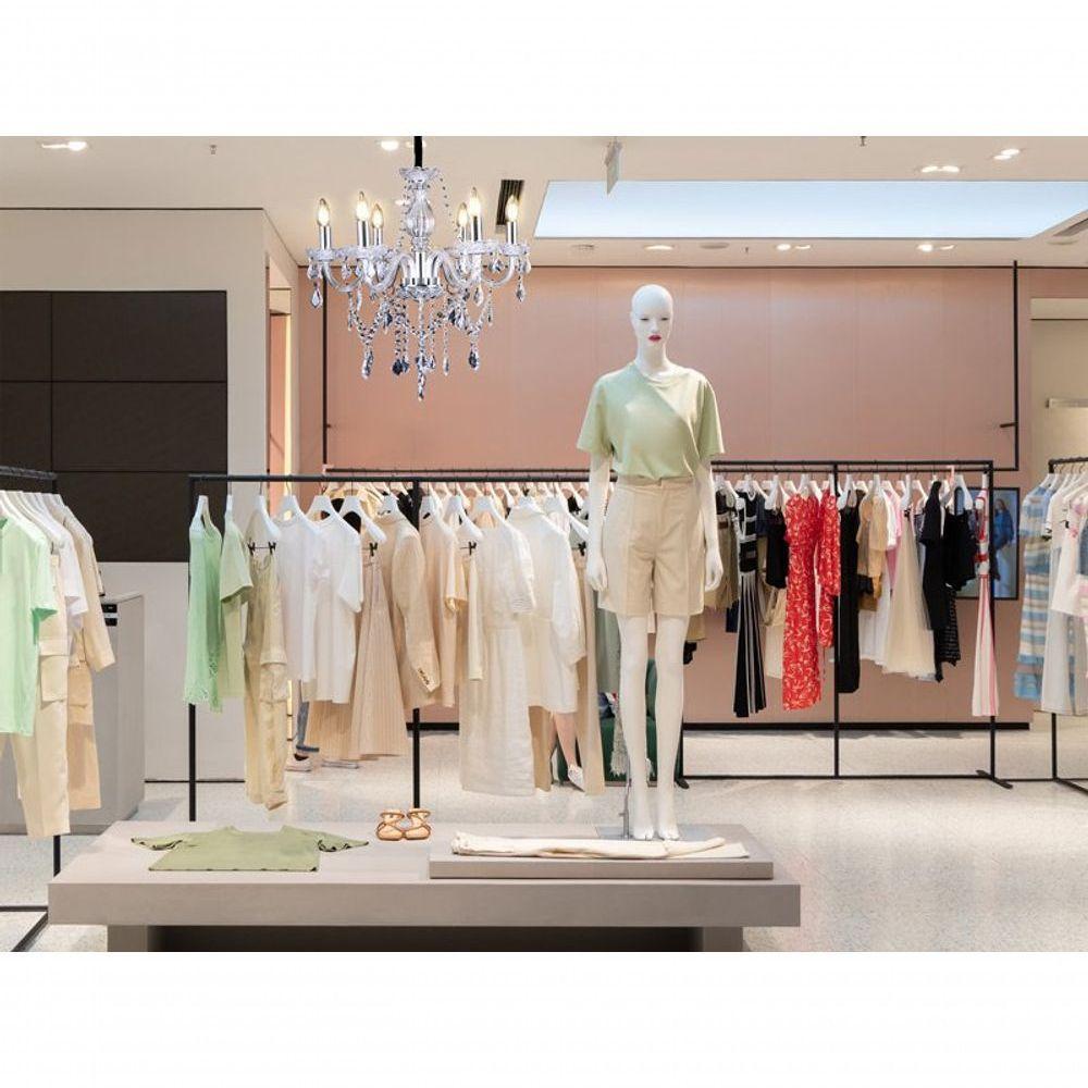 Lustre Glam Maria Tereza Transparente 6 Braços E14 Taschibra - 6