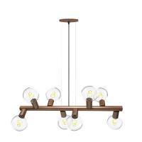 Lustre Pendente Taschibra Amora Cobre Para 8 Lâmpadas E27 Bivolt - 1