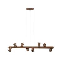 Lustre Pendente Taschibra Amora Cobre Para 8 Lâmpadas E27 Bivolt - 3