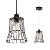 Lustre Pendente Taschibra Forms M 170 Preto E27 Bivolt - 1