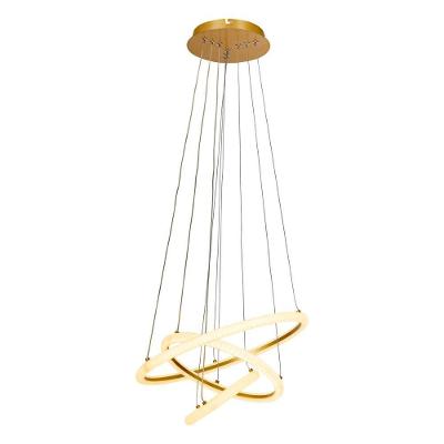 Lustre Pendente Space Orbital Triple Led 49w 3000k Luz Amarela Bivolt 3000k Luz Quente