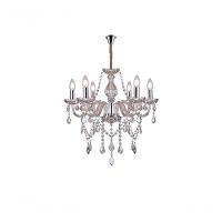 Lustre Glam Maria Tereza Champanhe 6 Braços E14 Taschibra - 1