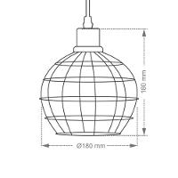 Lustre Pendente Taschibra Stuck Preto E27 Bivolt - 3