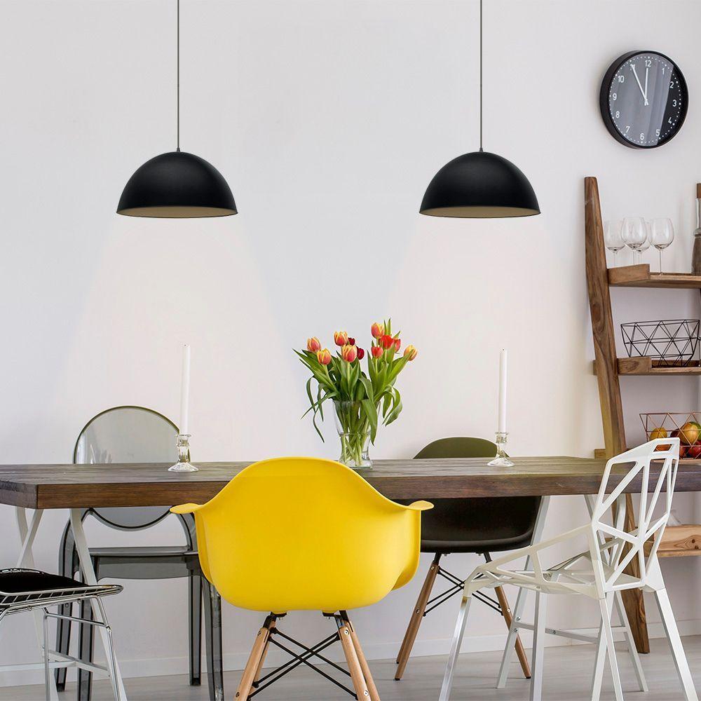 Lustre Pendente Taschibra Td 821f Grande E27 Bivolt Preto Fosco - 2