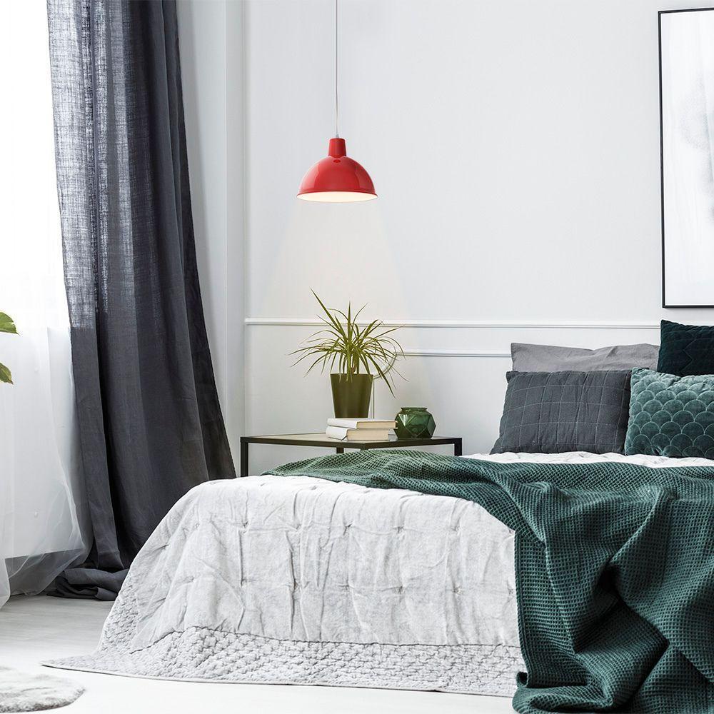 Lustre Pendente Taschibra Td 820 E27 Bivolt Vermelho - 2
