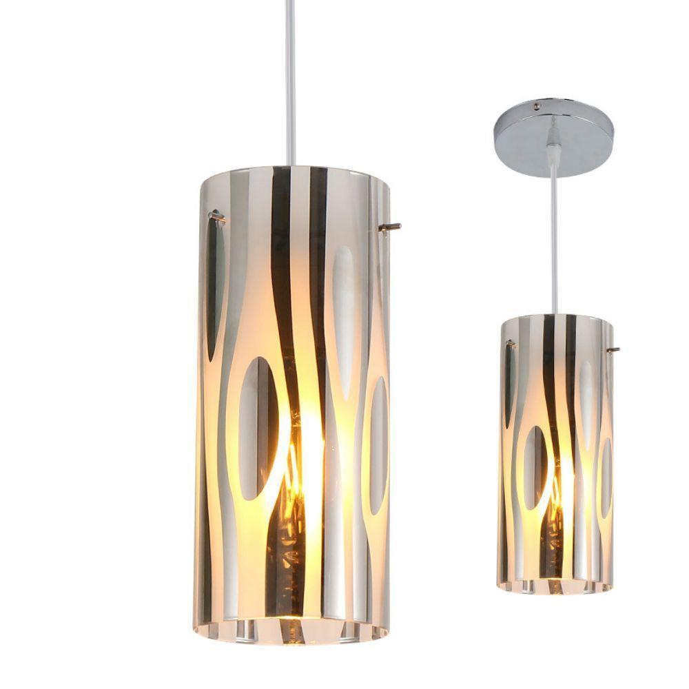 Lustre Pendente Taschibra Cristal Zibra Fosco E27 Bivolt - 1