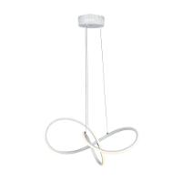 Lustre Pendente Taschibra Design Tóquio 30w Led 45cm Luz Quente 3000k Bivolt Branco - 1