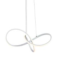 Lustre Pendente Taschibra Design Tóquio 30w Led 45cm Luz Quente 3000k Bivolt Branco - 3