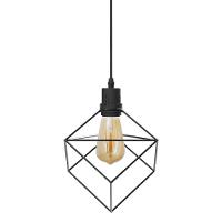 Lustre Pendente Taschibra Cube Preto E27 Bivolt - 3