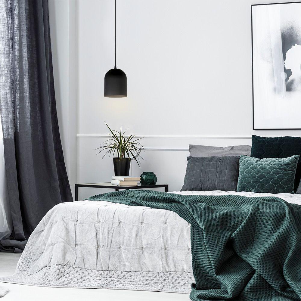 Lustre Pendente Taschibra Mug E27 Bivolt Preto Fosco - 2