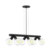 Lustre Pendente Taschibra Ficus Preto Para 6 Lâmpadas E27 Bivolt - 1