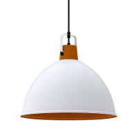 Lustre Pendente Taschibra Factory Cúpula G E27 Bivolt Branco Fosco - 5