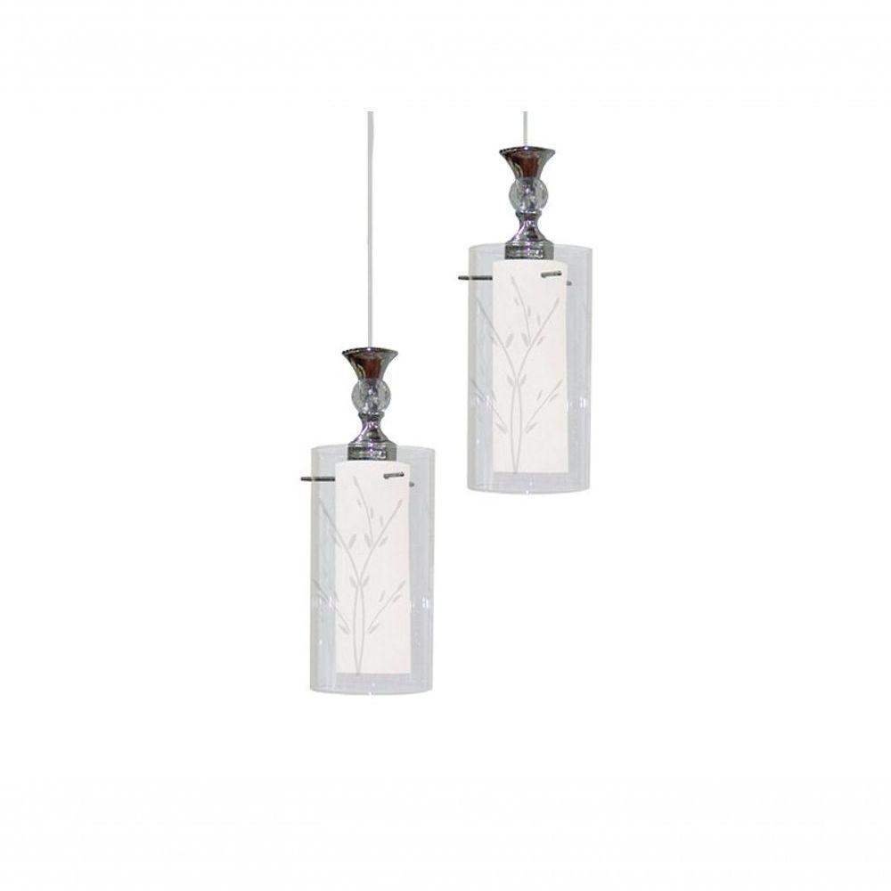 Lustre Pendente Td 292 Para 2 Lâmpadas E27 Bivolt Taschibra - 1