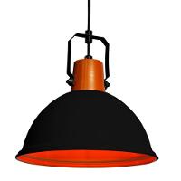 Lustre Pendente Taschibra Factory Cúpula G E27 Bivolt Preto Fosco - 5