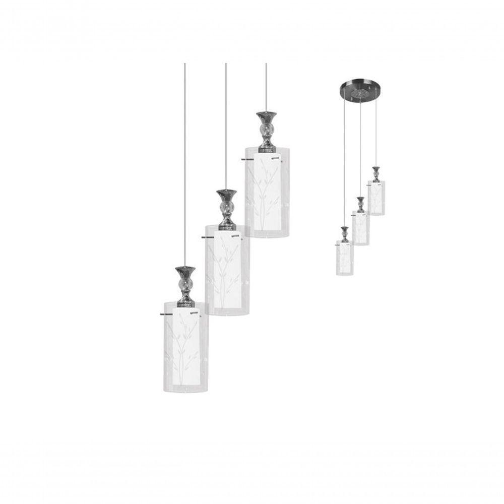 Lustre Pendente Td 292 Para 3 Lâmpadas E27 Bivolt Taschibra - 2