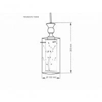 Lustre Pendente Td 292 Para 3 Lâmpadas E27 Bivolt Taschibra - 3