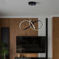 Lustre Pendente Taschibra Design Tóquio 30w Led 45cm Luz Quente 3000k Bivolt Preto - 2