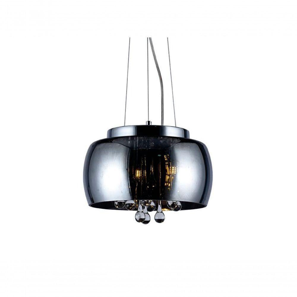 Lustre Pendente Coliseu 300 Fumê E27 Bivolt Taschibra - 1