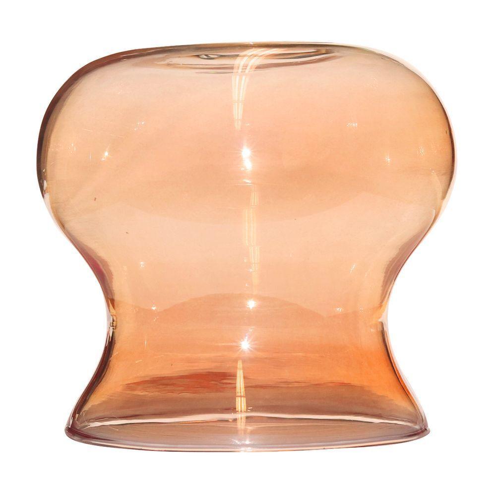 Vidro De Reposição Taschibra Pendente Lustre Aisha Liso Conhaque - 1