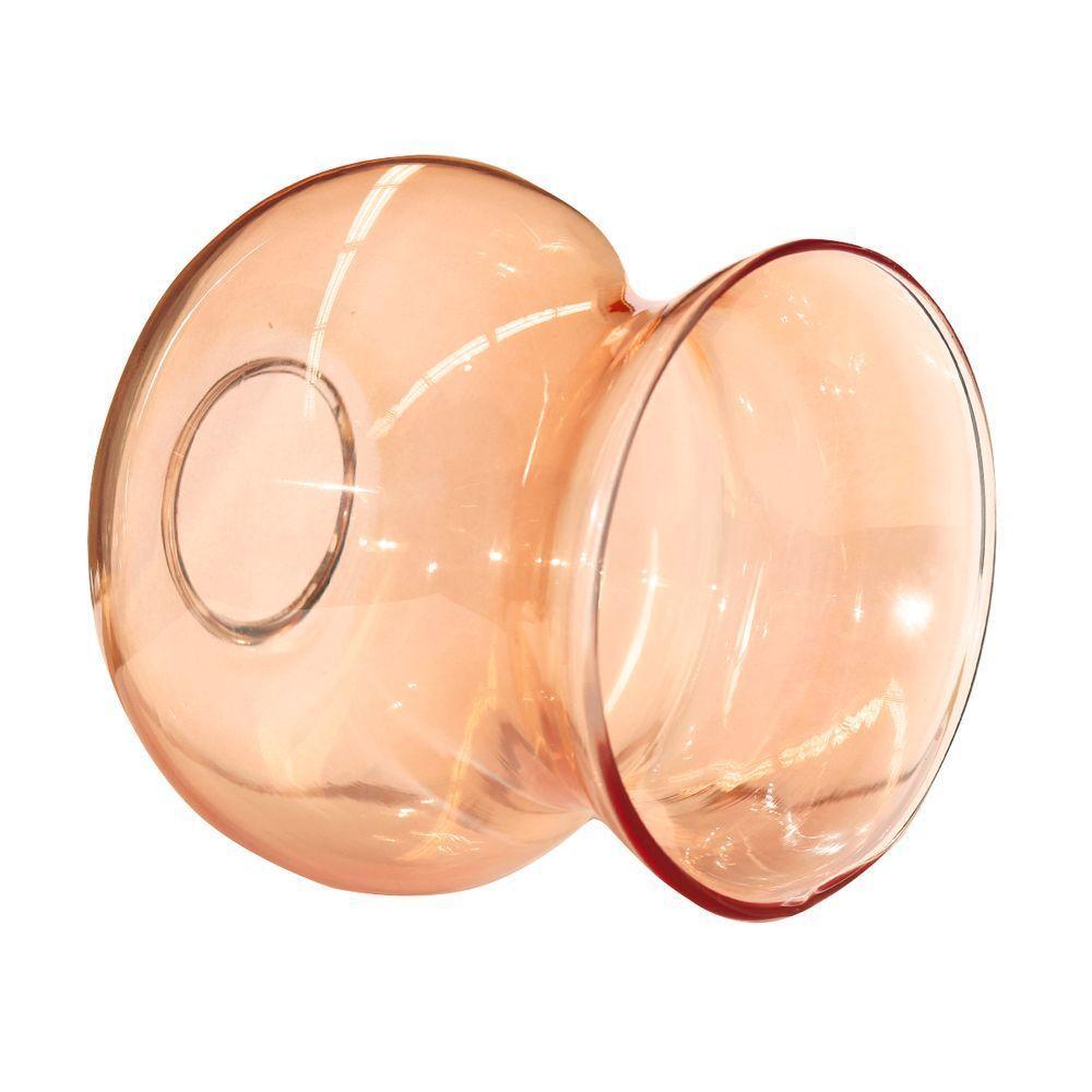 Vidro De Reposição Taschibra Pendente Lustre Aisha Liso Conhaque - 4