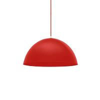 Lustre Pendente Taschibra Td 821f Grande E27 Bivolt Vermelho Fosco - 1