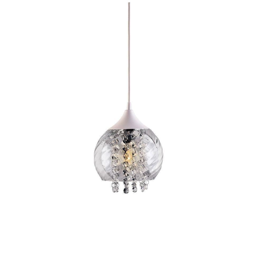 Lustre Pendente Cristal Elisabeth Rigato Transparente E27 Bivolt Taschibra - 4