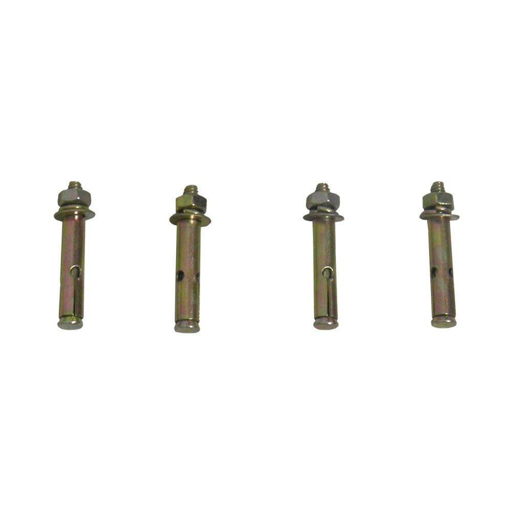 Suporte Barra Poste Apoio Luminaria Solar Parede Kit 12 Und - 3