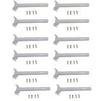 Suporte Barra Poste Apoio Luminaria Solar Parede Kit 12 Und - 1