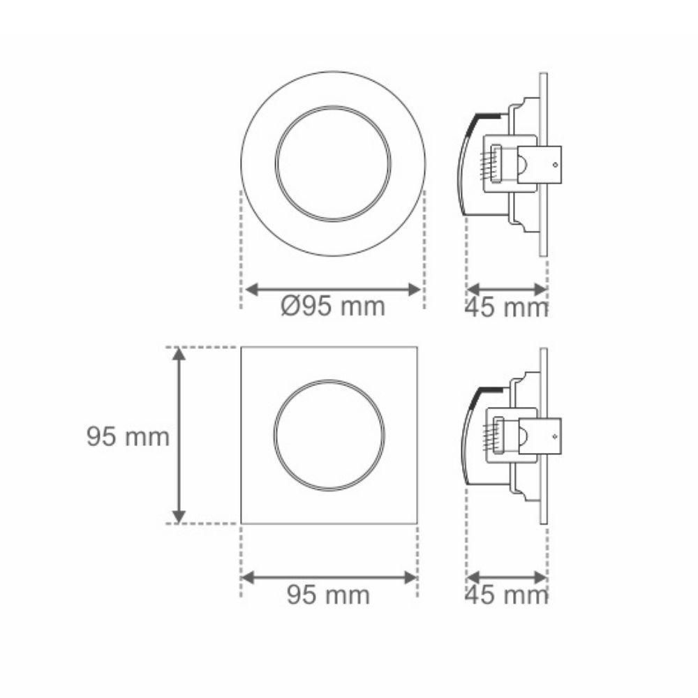 Spot Led Taschibra Smart Redondo Embutir Wi-fi Tek Mr16 5w Rgb Bivolt - 5