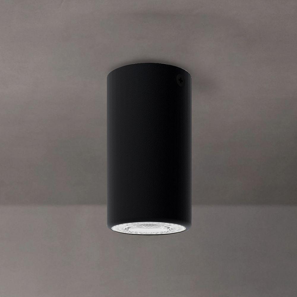 Spot De Sobrepor Cannon Mr11 Redondo Taschibra Preto - 2