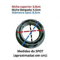 Spot De Embutir Redondo Direcionavel Mr16 Cores Diversas Cor Produto Cinza - 17