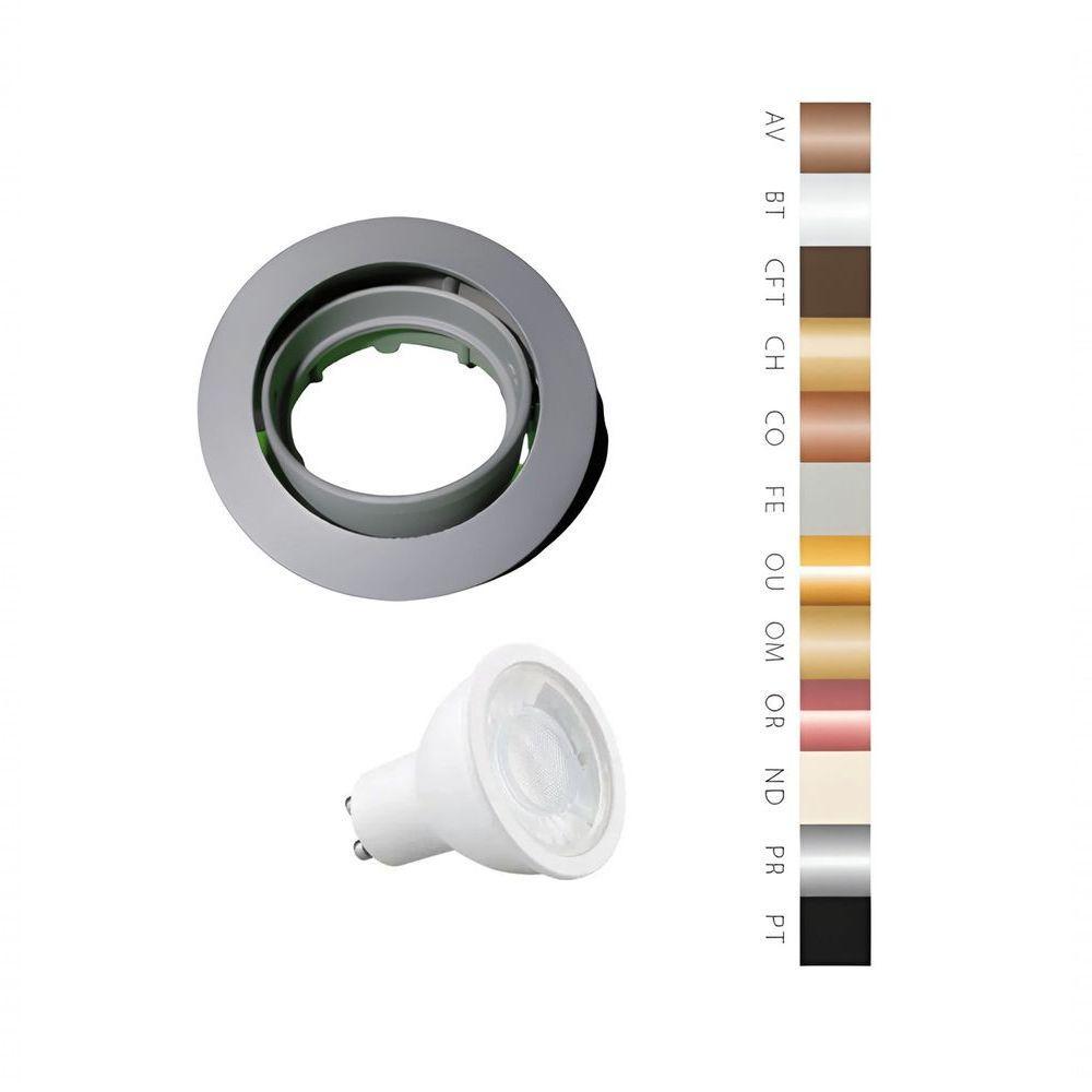 Spot Embutir Movel Redondo Mr16 - Com Lampada Led Cor Produto Preto Cor Da Lâmpada Branco Neutro - 3