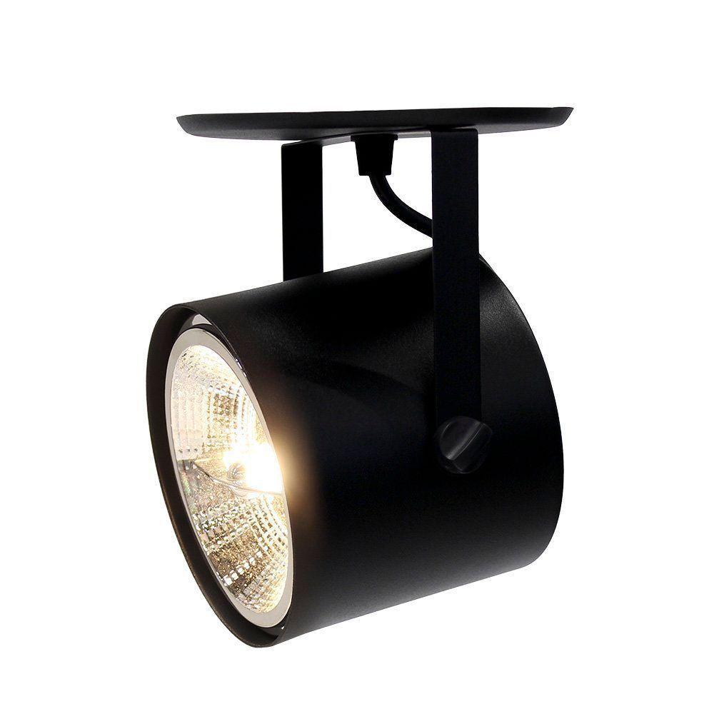 Spot De Sobrepor Direcionável Cannon Ar111 Redondo Taschibra Preto - 1