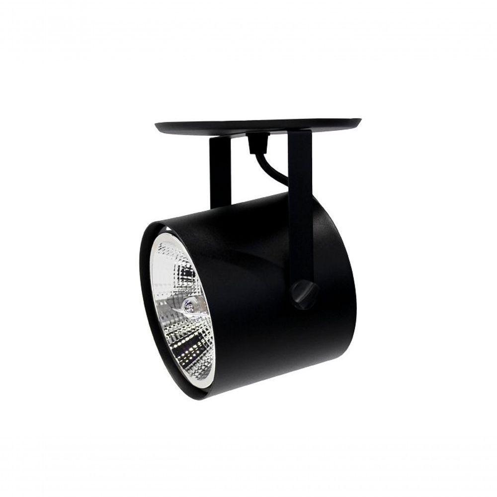 Spot De Sobrepor Direcionável Cannon Ar111 Redondo Taschibra Preto - 2