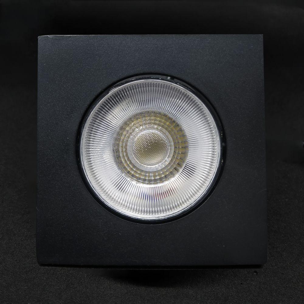 Spot Led Quadrado De Embutir Easy 5w Preto Bivolt Llum 6500k Luz Fria - 3