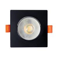 Spot Led Quadrado De Embutir Easy 5w Preto Bivolt Llum 6500k Luz Fria - 1