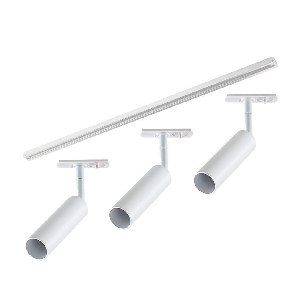 Kit Trilho Taschibra Com 3 Spot Track Mr11 Gu10 Bivolt Branco - 2