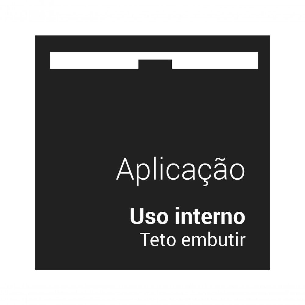 Mini Spot Dicroica De Embutir Recuado Quadrado Led 3,5w Cor Preto Cor Da Lâmpada 3000k - 4