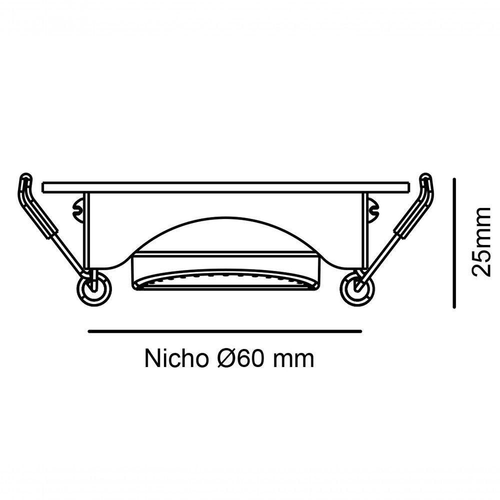 Spot Embutir Redondo Direcional Super Led 3w Cor Da Lâmpada Branco Frio 6000k - 3