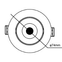 Spot Embutir Redondo Direcional Super Led 3w Cor Da Lâmpada Branco Frio 6000k - 10