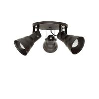 Spot De Sobrepor Hol Triplo Circular Direcionável 3xe27 Taschibra Bivolt Preto - 2